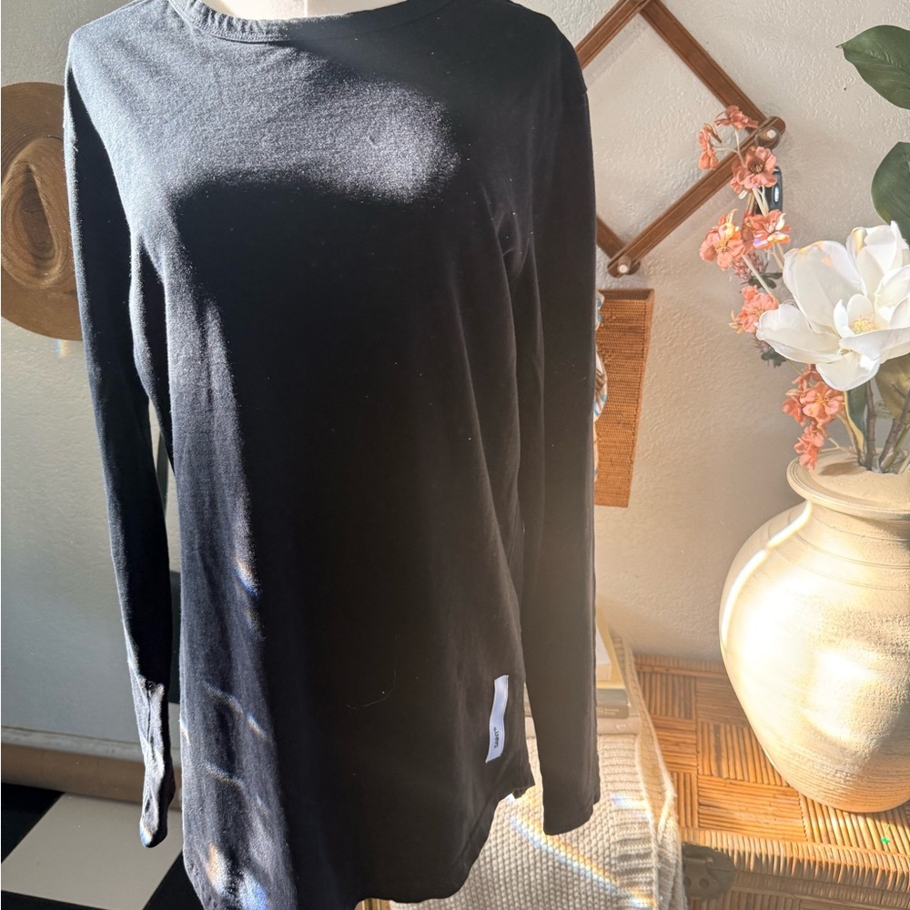 Elegant Black Long Sleeve Women's Top